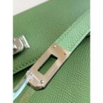 HERM Kelly Classique To Go Wallet In Vert Criquet - Image 4