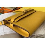 HERM Kelly Classique To Go Wallet In Yellow - Image 4