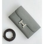 HERM Constance To Go Wallet in Gris Meyer