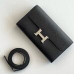 HERM Constance To Go Wallet in Black