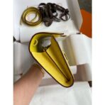 HERM Constance To Go Wallet in Lime Ostrich - Image 5