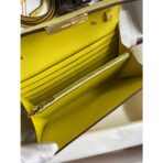 HERM Constance To Go Wallet in Lime Ostrich - Image 9