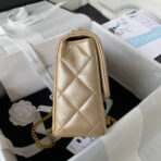 Flap Bag 24cm Gold Lambskin Gold Hardware - Image 6
