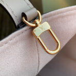 ALL IN BB BAG 18 IN TOURTERELLE GREY AND CREAM EMBOSSED COWHIDE - Image 8