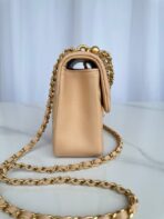 CC SMALL 20 FLAP BAG IN BUFF CREAM CALFSKIN - Image 10