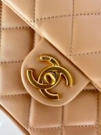 CC SMALL 20 FLAP BAG IN BUFF CREAM CALFSKIN - Image 6