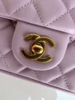 CC MINI 18 FLAP BAG IN LIGHT PINK CALFSKIN - Image 6