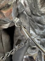 CC MINI 20 BAG IN SILVER METALLIC LAMBSKIN - Image 5