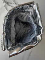CC MINI 20 BAG IN SILVER METALLIC LAMBSKIN - Image 9