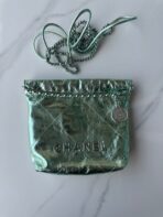 CC MINI 20 BAG IN SEA GREEN METALLIC LAMBSKIN - Image 4
