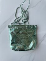 CC MINI 20 BAG IN SEA GREEN METALLIC LAMBSKIN - Image 3