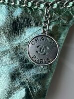 CC MINI 20 BAG IN SEA GREEN METALLIC LAMBSKIN - Image 6
