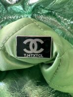 CC MINI 20 BAG IN SEA GREEN METALLIC LAMBSKIN - Image 8