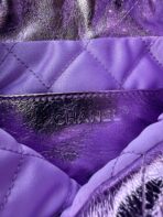 CC MINI 20 BAG IN VIOLET PURPLE METALLIC LAMBSKIN - Image 6