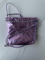 CC MINI 20 BAG IN VIOLET PURPLE METALLIC LAMBSKIN - Image 4