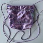 CC MINI 20 BAG IN VIOLET PURPLE METALLIC LAMBSKIN - Image 2