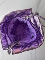 CC MINI 20 BAG IN VIOLET PURPLE METALLIC LAMBSKIN - Image 9