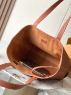 LOW KEY CABAS 47 IN SASSY SALMON GRAINED CALFSKIN GOLD BUCKLE - Image 10