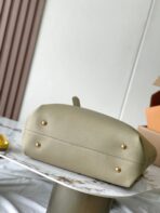 LOW KEY CABAS 47 IN BEIGE GRAINED CALFSKIN GOLD BUCKLE - Image 5