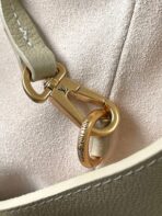 LOW KEY CABAS 47 IN BEIGE GRAINED CALFSKIN GOLD BUCKLE - Image 6