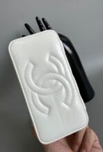 CC Vanity Case Pearl 17cm White Lambskin Gold hardware - Image 5