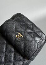 CC MINI 18 BACKPACK BLACK CAVIAR LIGHT GOLD HARDWARE - Image 5