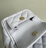 CC MINI 18 BACKPACK WHITE CAVIAR LIGHT GOLD HARDWARE - Image 5