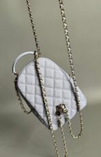CC MINI 18 BACKPACK WHITE CAVIAR LIGHT GOLD HARDWARE - Image 3