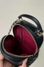 CC MINI 18 BACKPACK BLACK LAMBSKIN LIGHT GOLD HARDWARE - Image 4