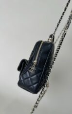 CC MINI 18 BACKPACK BLACK LAMBSKIN LIGHT GOLD HARDWARE - Image 7