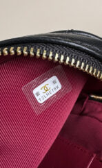 CC MINI 18 BACKPACK BLACK LAMBSKIN LIGHT GOLD HARDWARE - Image 9