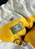 CC HOBO MINI 20CM YELLOW WHITE LAMBSKIN - Image 5