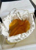 CC HOBO MINI 20CM YELLOW WHITE LAMBSKIN - Image 7