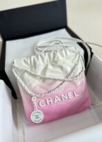 CC HOBO MINI 20CM PINK WHITE LAMBSKIN - Image 8