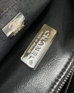 FLAP BAG 20 IN BLACK AND WHITE SEQUINS SILVER HARDWARE - Image 8