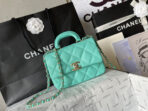 CC 20 BAG IN PERSIAN GREEN CALFSKIN GOLD HARDWARE - Image 3