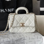 CC 20 BAG IN WHITE CALFSKIN GOLD HARDWARE - Image 2