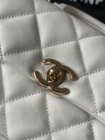 CC 20 BAG IN WHITE CALFSKIN GOLD HARDWARE - Image 5