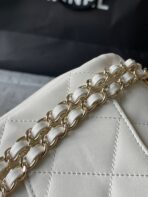 CC 20 BAG IN WHITE CALFSKIN GOLD HARDWARE - Image 6