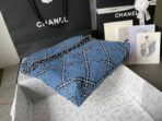 CC MEDIUM 37 CROSSBODY BAG IN BLUE DENIM WITH CHAIN - Image 8