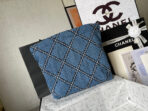 CC MEDIUM 37 CROSSBODY BAG IN BLUE DENIM WITH CHAIN - Image 4