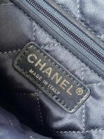 CC MEDIUM 37 CROSSBODY BAG IN BLUE DENIM WITH CHAIN - Image 7