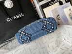 CC MINI 20 CROSSBODY BAG IN BLUE DENIM WITH CHAIN - Image 8