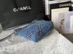 CC MINI 20 CROSSBODY BAG IN BLUE DENIM WITH CHAIN - Image 7