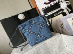 CC MINI 20 CROSSBODY BAG IN BLUE DENIM WITH CHAIN - Image 3