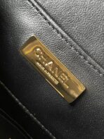 CC 16 CAMERA BAG IN BLACK CALFSKIN AND GOLD PLATED METAL - Image 7