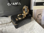 CC 16 CAMERA BAG IN BLACK CALFSKIN AND GOLD PLATED METAL - Image 4