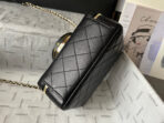 CC 16 CAMERA BAG IN BLACK CALFSKIN AND GOLD PLATED METAL - Image 10