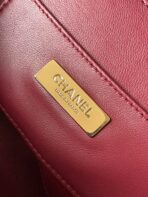CC 16 CAMERA BAG IN BURGUNDY RED CALFSKIN AND GOLD PLATED METAL - Image 9