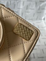 CC 16 CAMERA BAG IN DARK BEIGE CALFSKIN AND GOLD PLATED METAL - Image 7
